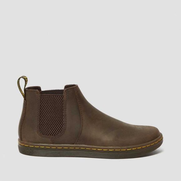 Dr. Martens Shoes - Doc Martens Katya Leather Casual Chelsea Boots Size 9 Dark Brown Wyoming